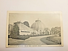 Antique Postcard Horticulture Building Belle Island Detroit Mich Early 1900 A17 picture