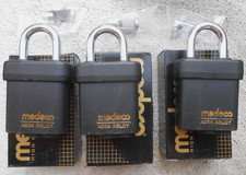 3 MEDECO ASSA ABLOY High Security padlocks  No cylinders picture