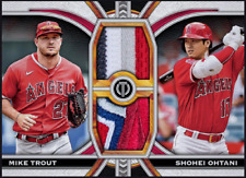 2023 Topps Tribute Dual Relic Patch RARE - SHOHEI OHTANI Mike Trout Digital Card picture