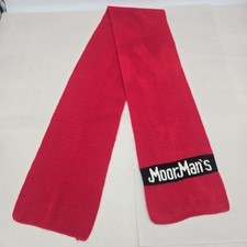 Vintage MoorMan's Feed Scarf Red Black Agriculture Advertising picture