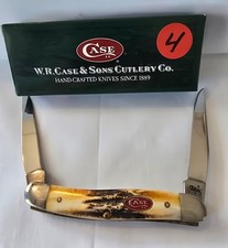 2007 Case XX 06684 6.5 BoneStag Mini Muskrat 2 Blade Knife NIB USA 1st Year picture