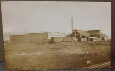 Santa Fe Railroad GLASS FACTORY Ponca Oklahoma Real Photo Postcard RPPC 1912 picture