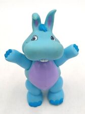 Vtg Wuzzles Hoppopotamus Blue Poseable PVC Figure Disney Hasbro 1985 Hippo Bunny picture