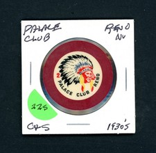 Vintage Palace Club roulette Reno , Nevada Casino Chip picture