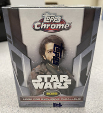 2023 Topps Chrome Star Wars 10 Pack Blaster Box.  From a Sealed Case. picture