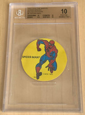 1983 Ovaltine Marvel Super Heroes Stickers๐ SPIDER-MAN ๐ BGS 10 ๐ PRISTINE ๐ picture