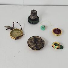 Enesco Friends Of The Feather Accessories Lot Replacement Clams Fruit Stump Frog picture