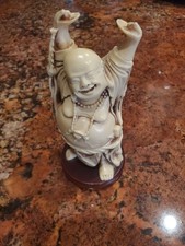 Antique Bone Like Launching Buddha. Statue. Good Quality. Very Rare. Great Gift picture