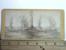Falmouth Maine Stereoview J.F. Conant Street Scene Antique c1867 picture