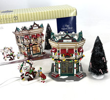 Dept 56 Sweet Shop Holiday Gift Set Snow Village Building Complete Lights Up picture