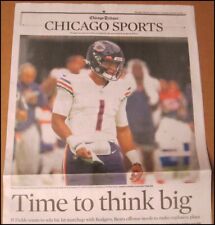 10/17/2021 Chicago Tribune Sports Justin Fields RC Rookie Bears WNBA Finals Sky picture