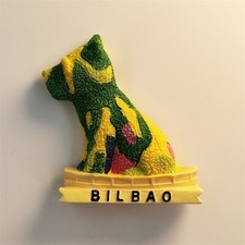 Spain Creative puppy sculpture at the Guggenheim Museum in Bilbao Fridge Magnet picture