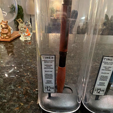Vintage Timex Store Display Novelty Pens Lot of 2 - Spring Action Reflex Twist picture