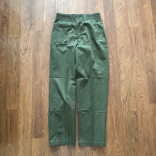 military og 507 pants mens 30x29 green 70s 80s army straight picture