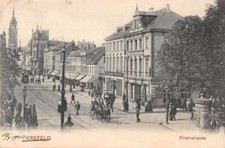 Krefeld Germany Rheinstrasse Street Scene Vintage Postcard AA36311 picture