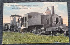 Vintage Postcard Old French Engine Sent TO SF Exposition 1915 (Feb-1917) picture