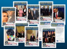 BARACK OBAMA 50-CARD First 100 Days in Office SEALED COMPLETE Premium CARD SET picture