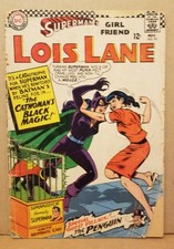 SUPERMAN'S GIRLFRIEND LOIS LANE #70 FAIR 1.0 1ST SILVER AGE CATWOMAN DC 1966 picture