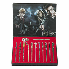 11pcs Harry Potter Magic Stick Wands Key Ring Hermione Malfoy Box Halloween Gift picture