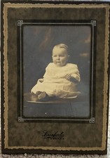 Antique Cabinet Card Photograph Cute Baby picture