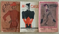 3 Vintage McCall Style News 1936-1940 Chas O Reid Riverside CA Fashion Catalogs picture