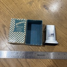 VIntage Zippo Bancroft Table Lighter Airstream Advertising With Original Box  picture