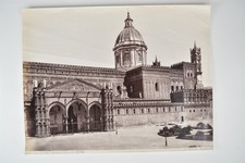 Palermo Cattedrale Cathedral Sicily Italy G Sommer Napoli c1880s VTG Photo picture