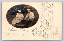 1906 RPPC Montclair NJ Golf Couple 