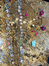 Lot of 36 Music-Themed Mini Keychain Clips, Detachable Keyring, Carabiner picture