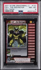 2001 SCORE DRAGON BALL Z CELL SAGA #137 CELL, THE DESTROYER PSA 8 picture