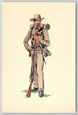 Confederate Private 1862-1863 3rd Louisiana Infantry CSA Postcard UNP 6x4 picture
