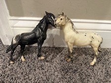 VINTAGE‼️ Breyer Grey Appaloosa Roan Horse Lot Of 2 picture