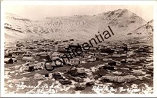 Real Photo Bird's Eye View Gold Rush Ghost Town Of Rhyolite Nevada NV RPPC Y492 picture