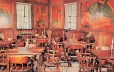 Madison WI Wisconsin University Union Paul Bunyan Room Murals Vtg Postcard 11A picture