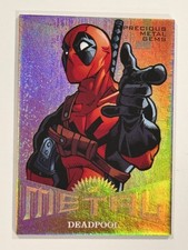 2017 Fleer Ultra Spider-Man Metal BRONZE PMG MM12 DEADPOOL #40/199 Insert๐ฅRead picture