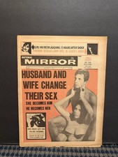 1970 National Mirror Newspaper, Husband and Wife Change Their Sex (10S) picture