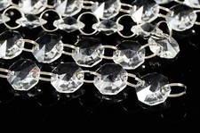 6FT 14mm AAA Cut Octagon Chandelier Crystal Chain Wedding Garland Venue Decor picture