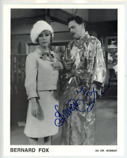 Autographed 8x10 Photo Actor  Bernard Fox Dr. Bombay in  Bewitched picture