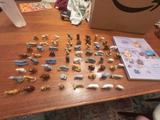 Vintage Lot of 67 Wade England Red Rose Tea Ceramic Whimsies Figures And Book picture