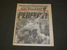 1998 MAY 18 NEW YORK POST NEWSPAPER - DAVID WELLS THROWS PERFECT GAME - NP 3103 picture