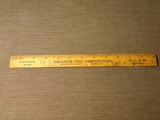VINTAGE MID STATE FUEL CORP ONEONTA NY D L & W COAL WOOD RULER picture