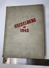 1943 WW2 Era VINTAGE Yearbook Heidelberg In Aurora Ohio OH 8 x 11 Inches picture