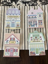 THE LENOX VILLAGE TRIVETS 1992 Fine Porcelain Set of 4 - Mint Condition  picture