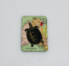 Vintage Australia Turtle  Stamp Design Fridge Magnet Souvenir Art Decor 31 picture