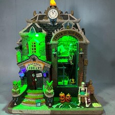Lemax Spooky Town Haunted Library 95441 NO BOX Works picture
