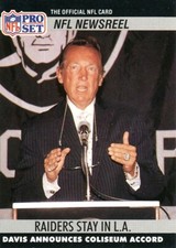 PRO-SET Al Davis RC RAIDERS HOF picture