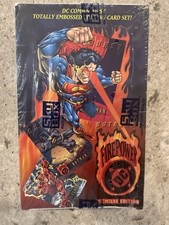 1996 Skybox DC Comics Firepower Trading Cards Factory Sealed Box - 36 Packs picture