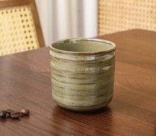 retro ceramic teacups, coffee cups, water cups, suitable for restaurantsGreen picture