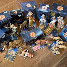 5” FONTANINI DESPOSE ITALY Vintage NATIVITY Lot Including Holy Family & Animals picture