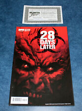 28 DAYS LATER 2 B signed 1st print BOOM STUDIOS 2009 Michael Alan Nelson COA NM- picture